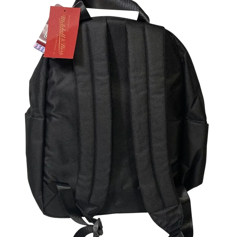 Mitchell & Ness Chicago Bulls Backpack Logos Book Bag School New